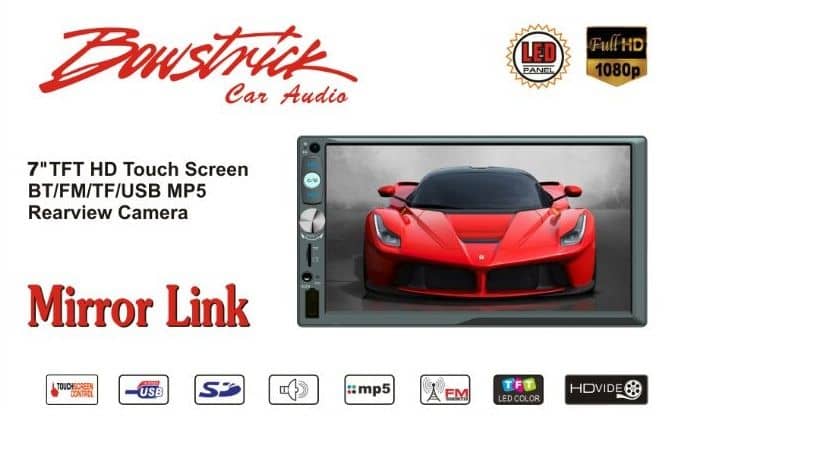 Bowstrick BOS-7040 7-Inch Double-DIN Car Stereo