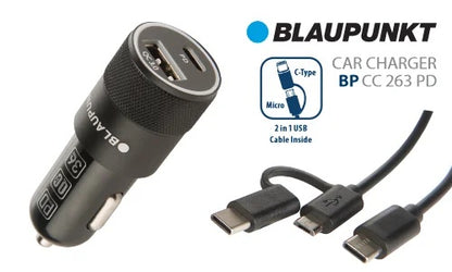 Blaupunkt Fast Car Charger BP CC 263 PD - Dual - view 2