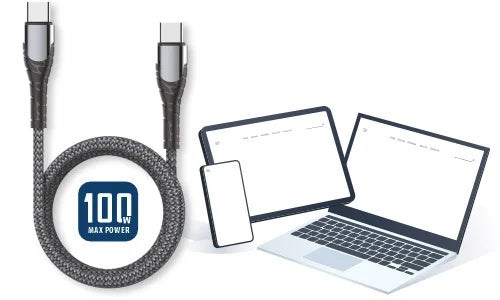 Blaupunkt 100 Watts Fast Charging Cable BP C2C Data Cable - view 2